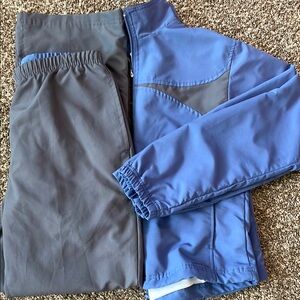 Reebok Pants Jacket Track Suit Gray Purple size Medium